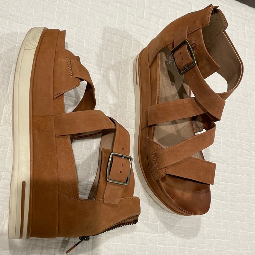 Eileen Fisher platform/wedge Sandler